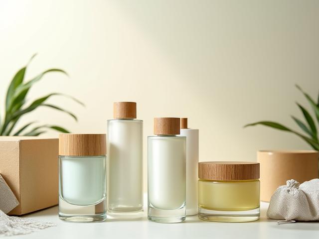 Image de sélection de matériaux de packaging durable pour cosmétiques
